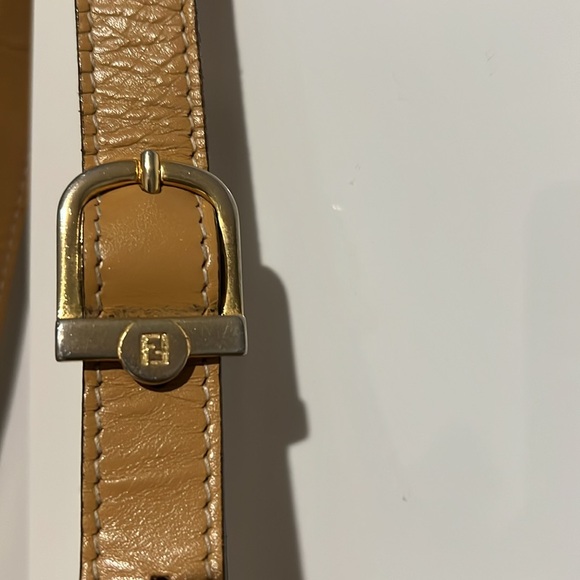 AUTH Vintage FENDI Pequin Stripe Canvas Crossbody Shoulder Bag! AUTHENTIC-Copy - Picture 15 of 17